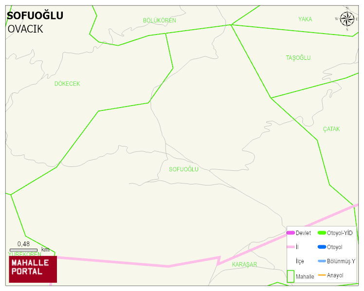 SOFUOĞLU Köyü Haritası | Detaylı Köy ve Mahalle Görünümü