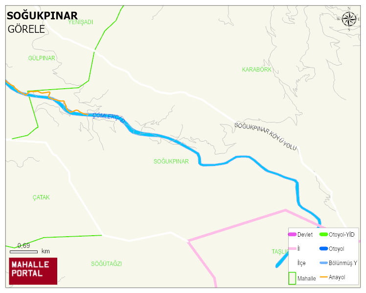 SOĞUKPINAR Köyü Haritası | Güncel Mahalle ve Köy Haritası