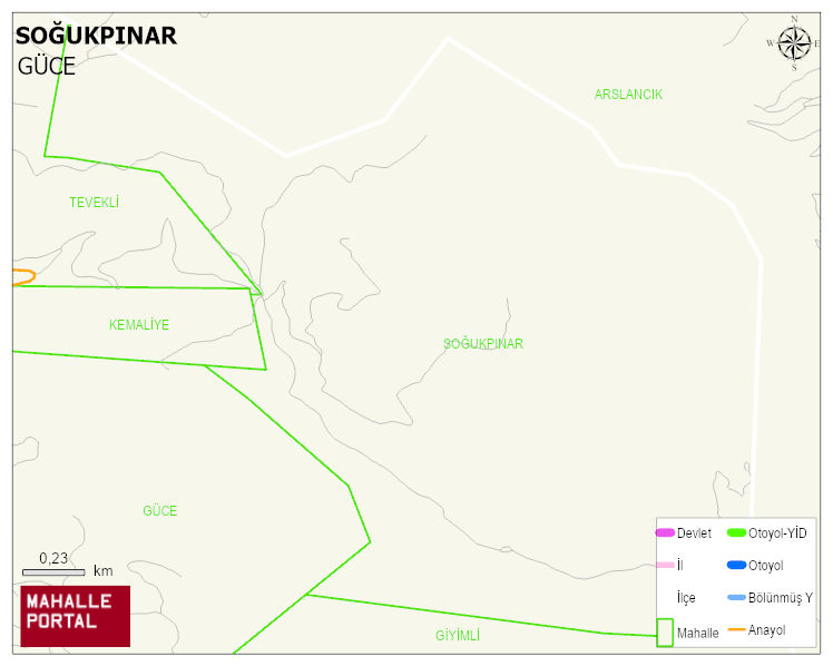 SOĞUKPINAR Köyü Haritası | Detaylı Köy ve Mahalle Görünümü