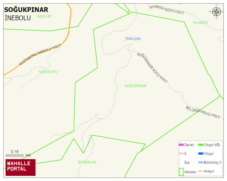 SOĞUKPINAR Köyü Haritası | İnteraktif Köy ve Mahalle Sınırları