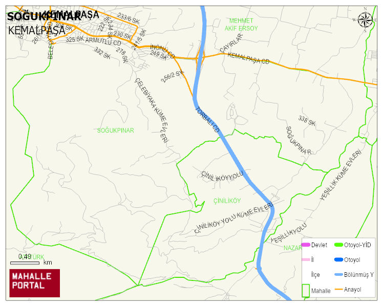 SOĞUKPINAR Mahallesi Haritası | Dağlar, Ovalar ve Akarsu Bilgileri