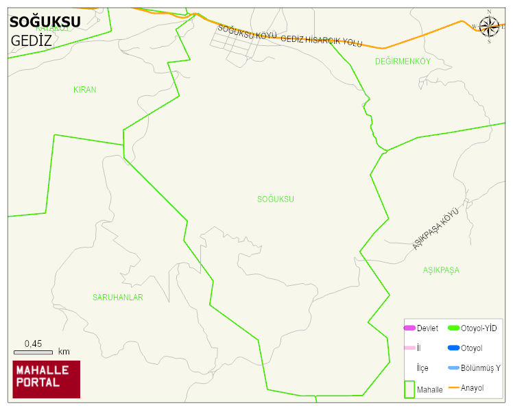 SOĞUKSU Köyü Haritası | İnteraktif Köy ve Mahalle Sınırları