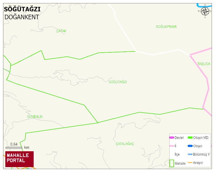 SÖĞÜTAĞZI Köyü Haritası | İnteraktif Köy ve Mahalle Sınırları