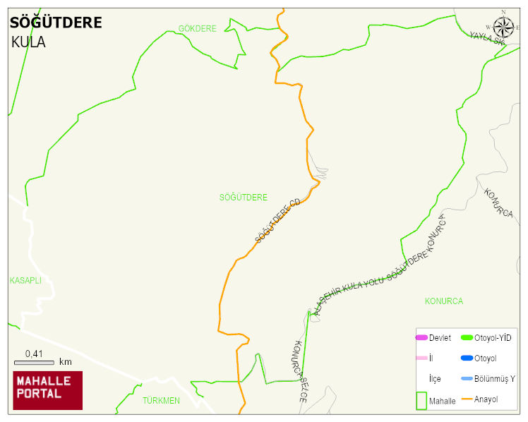SÖĞÜTDERE Mahallesi Haritası | Sayısal Bölge Görünümü