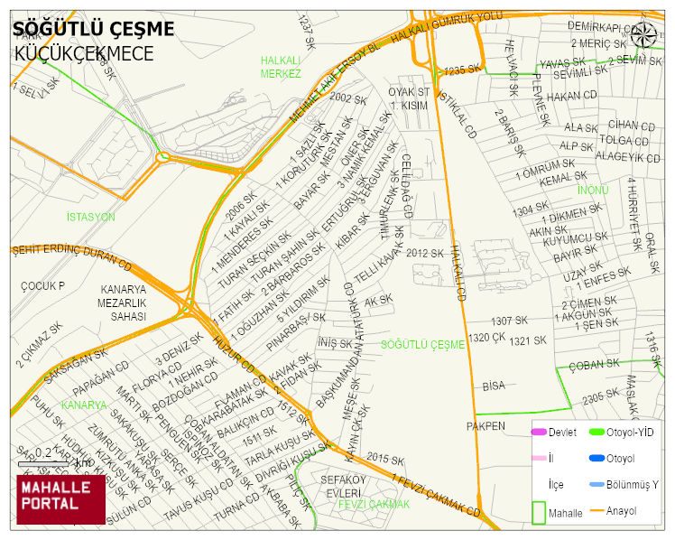 SÖĞÜTLÜ ÇEŞME Mahallesi Haritası | Mahalle Sokak Haritası