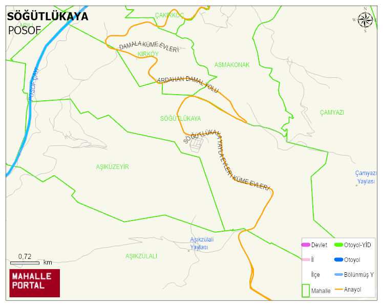 SÖĞÜTLÜKAYA Köyü Haritası | Uydu Görüntüsü ve Harita Detayları