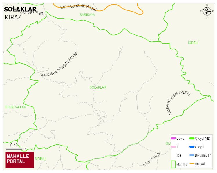SOLAKLAR Mahallesi Haritası | Mahalle Sokak Haritası