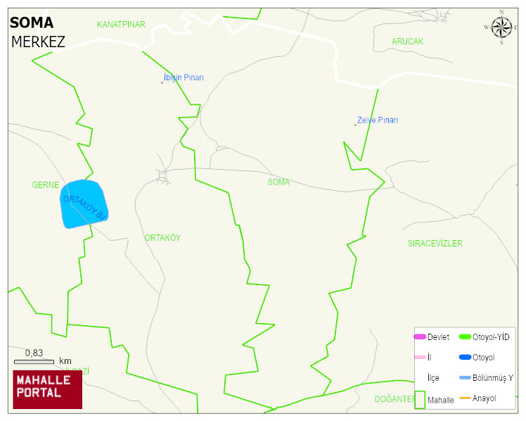 SOMA Köyü Haritası | Güncel Mahalle ve Köy Haritası