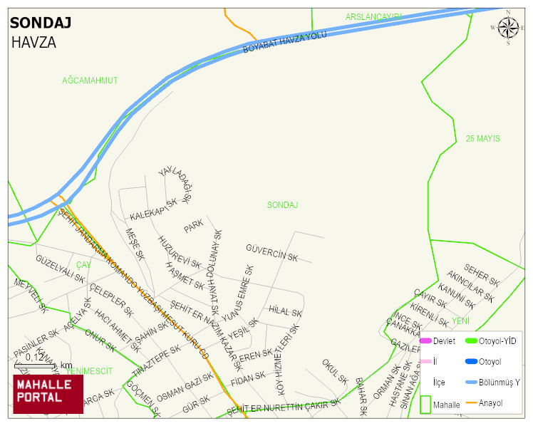 SONDAJ Mahallesi Haritası | Sayısal Bölge Görünümü