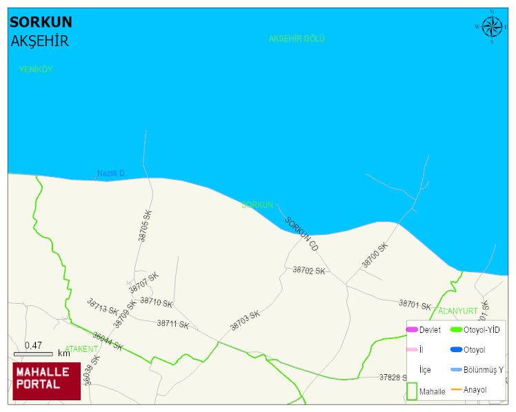 SORKUN Mahallesi Haritası | Uydu Görüntüsü ve Harita Detayları