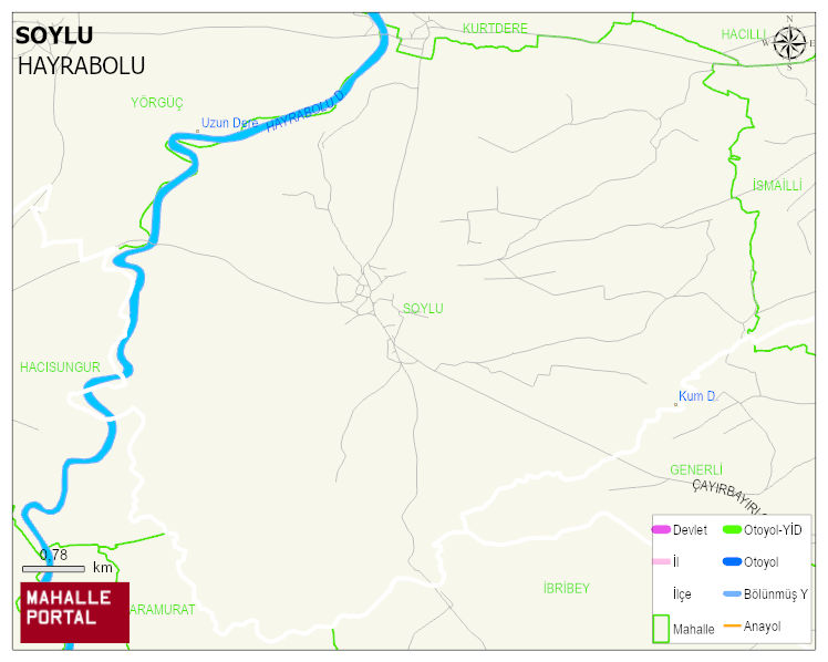 SOYLU Mahallesi Haritası | Coğrafi Yapı ve Detaylı Haritası