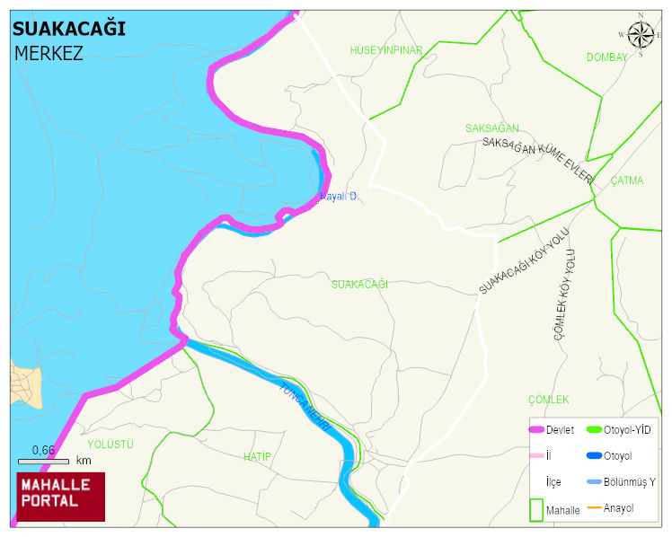 SUAKACAĞI Köyü Haritası | Mahalle Sokak Haritası