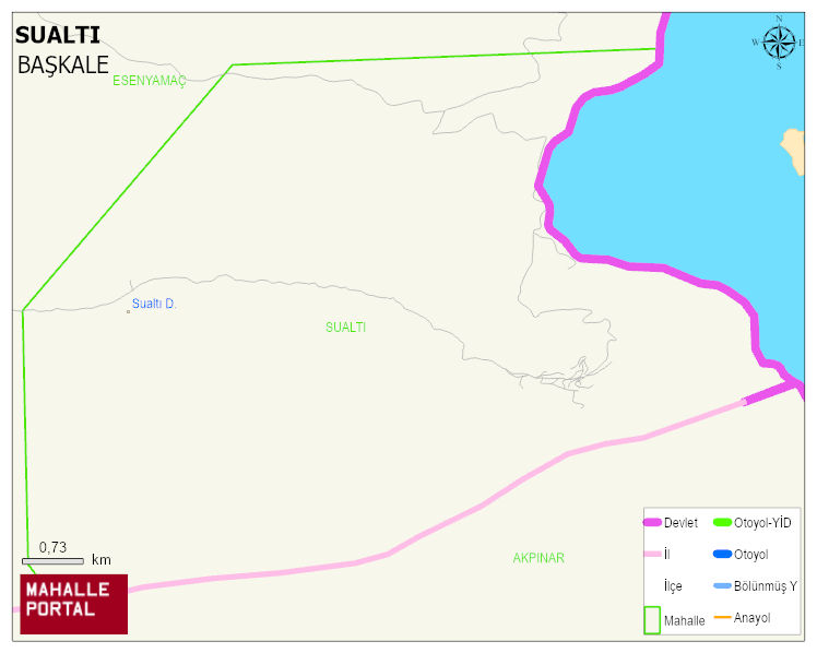 SUALTI Mahallesi Haritası | Mahalle ve Köy Sınırı