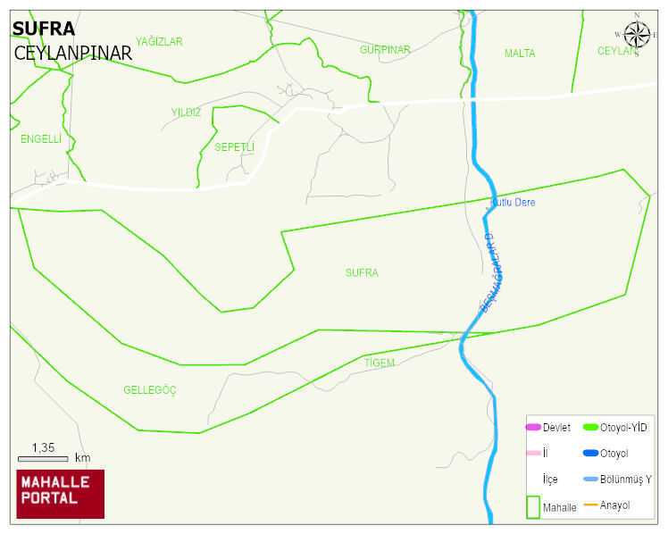 BÜYÜKÇAYLI Mahallesi Haritası | Coğrafi Yapı ve Detaylı Haritası