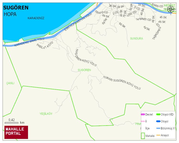 SUGÖREN Mahallesi Haritası | Güncel Mahalle ve Köy Haritası