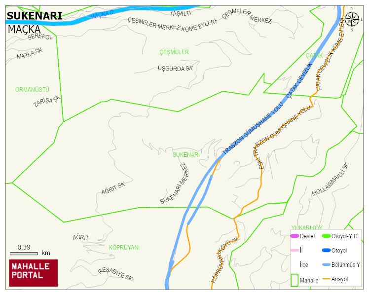 SUKENARI Mahallesi Haritası | Güncel Mahalle ve Köy Haritası