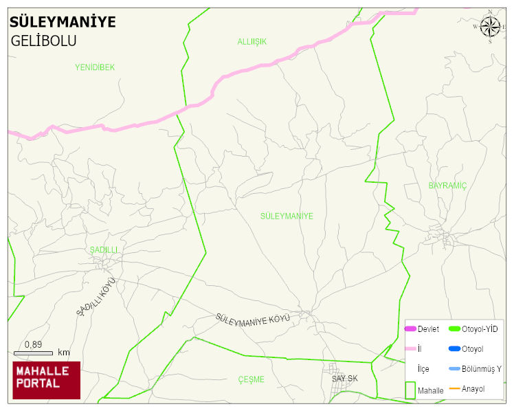 SÜLEYMANİYE Köyü Haritası | Mahalle Sokak Haritası