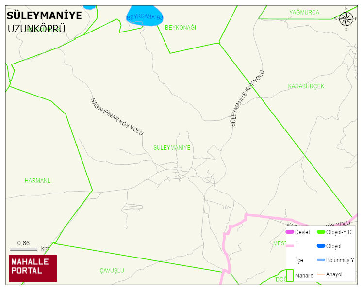 SÜLEYMANİYE Köyü Haritası | Mahalle ve Köy Sınırı
