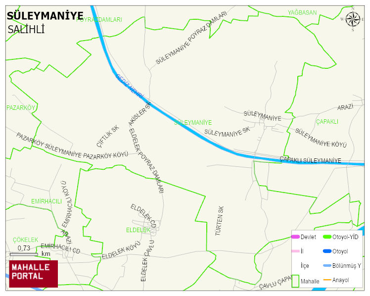 SÜLEYMANİYE Mahallesi Haritası | Detaylı Köy ve Mahalle Görünümü