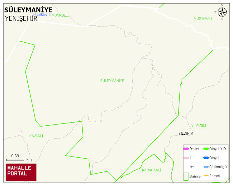 SÜLEYMANİYE Mahallesi Haritası | Mahalle ve Köy Sınırı