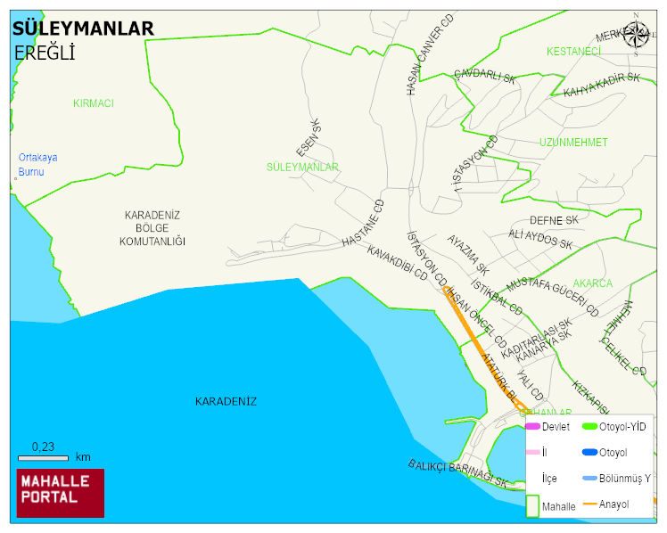 SÜLEYMANLAR Mahallesi Haritası | Dağlar, Ovalar ve Akarsu Bilgileri