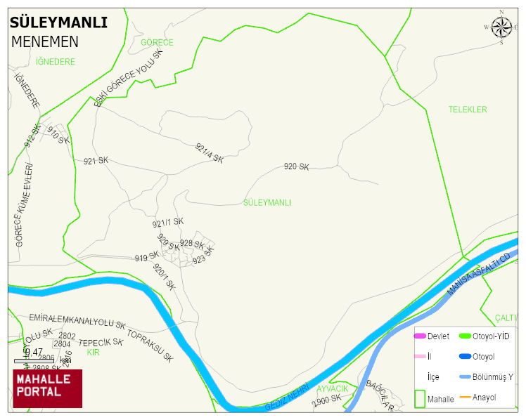 SÜLEYMANLI Mahallesi Haritası | İnteraktif Köy ve Mahalle Sınırları