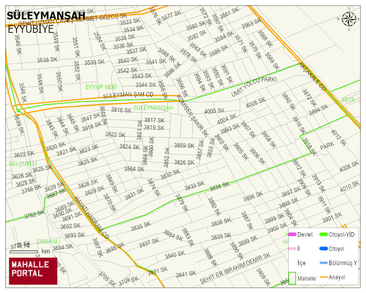 SÜLEYMANŞAH Mahallesi Haritası | Güncel Mahalle ve Köy Haritası