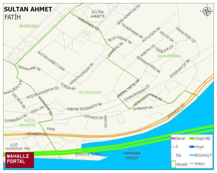 SULTAN AHMET Mahallesi Haritası | Uydu Görüntüsü ve Harita Detayları