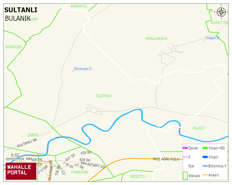 SULTANLI Köyü Haritası | İnteraktif Köy ve Mahalle Sınırları