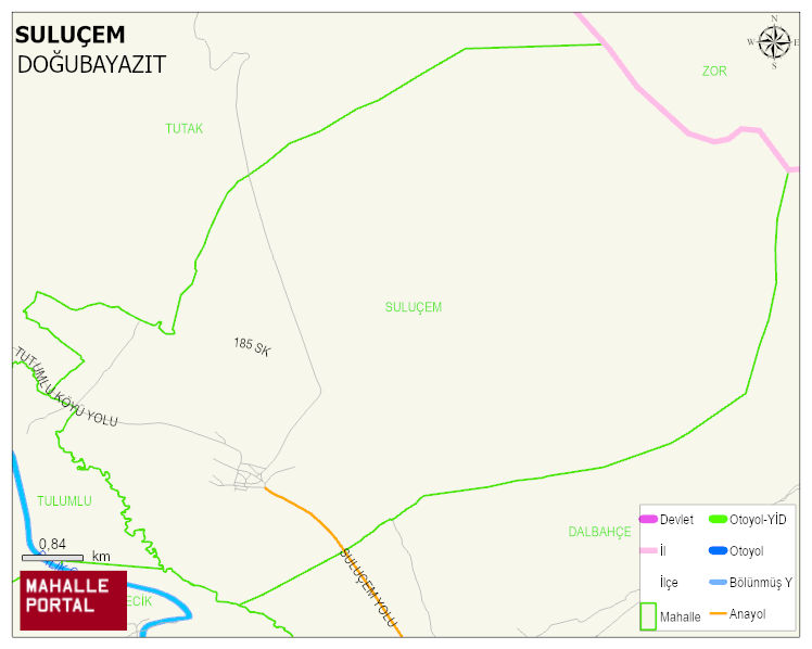 SULUÇEM Köyü Haritası | Detaylı Köy ve Mahalle Görünümü