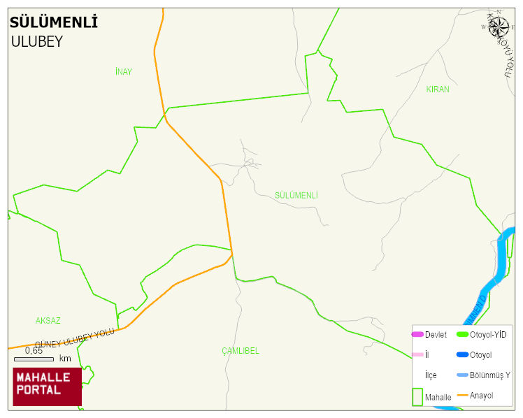 SÜLÜMENLİ Köyü Haritası | Yükselti ve Doğa Özellikleri