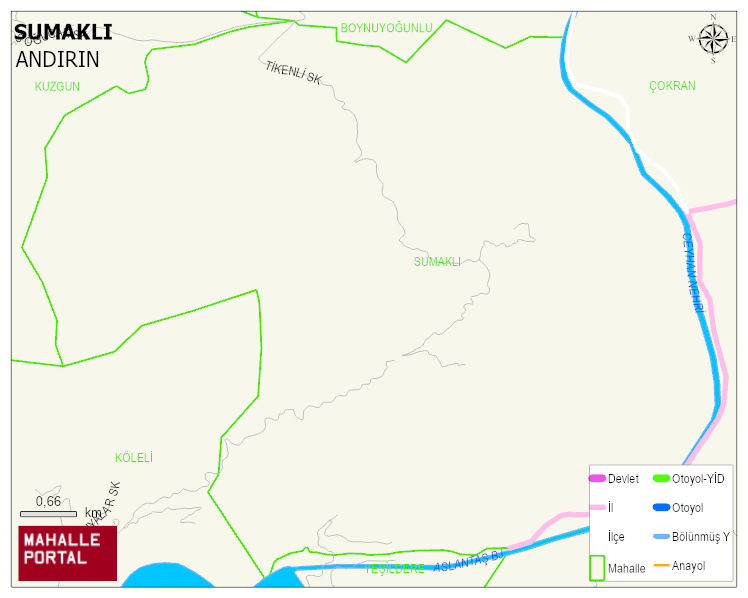 SUMAKLI Mahallesi Haritası | Coğrafi Yapı ve Detaylı Haritası
