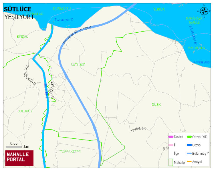 SÜTLÜCE Mahallesi Haritası | Güncel Mahalle ve Köy Haritası