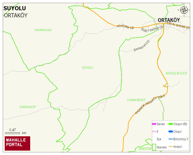 SUYOLU Mahallesi Haritası | Mahalle ve Köy Sınırı