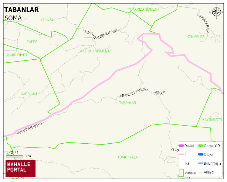 TABANLAR Mahallesi Haritası | Mahalle Sokak Haritası