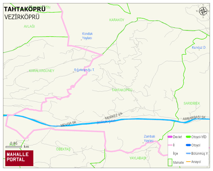 TAHTAKÖPRÜ Mahallesi Haritası | Sayısal Bölge Görünümü