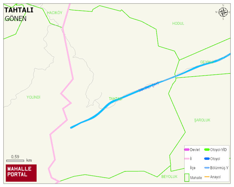 TAHTALI Mahallesi Haritası | Mahalle Sokak Haritası
