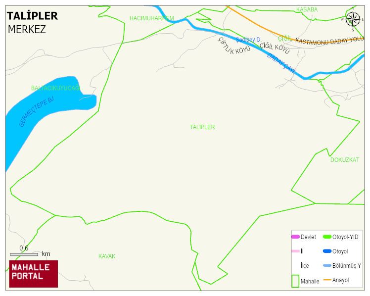 TALİPLER Köyü Haritası | İnteraktif Köy ve Mahalle Sınırları