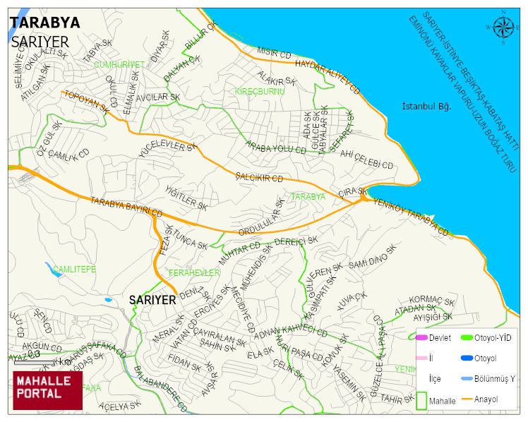 TARABYA Mahallesi Haritası | Uydu Görüntüsü ve Harita Detayları