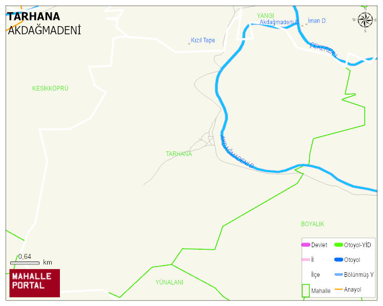 TARHANA Köyü Haritası | İnteraktif Köy ve Mahalle Sınırları