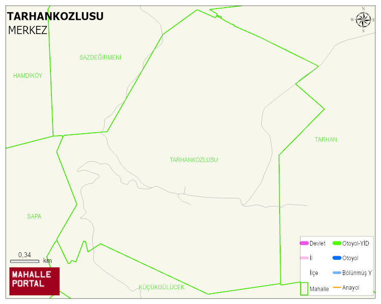 TARHANKOZLUSU Köyü Haritası | Mahalle Sokak Haritası