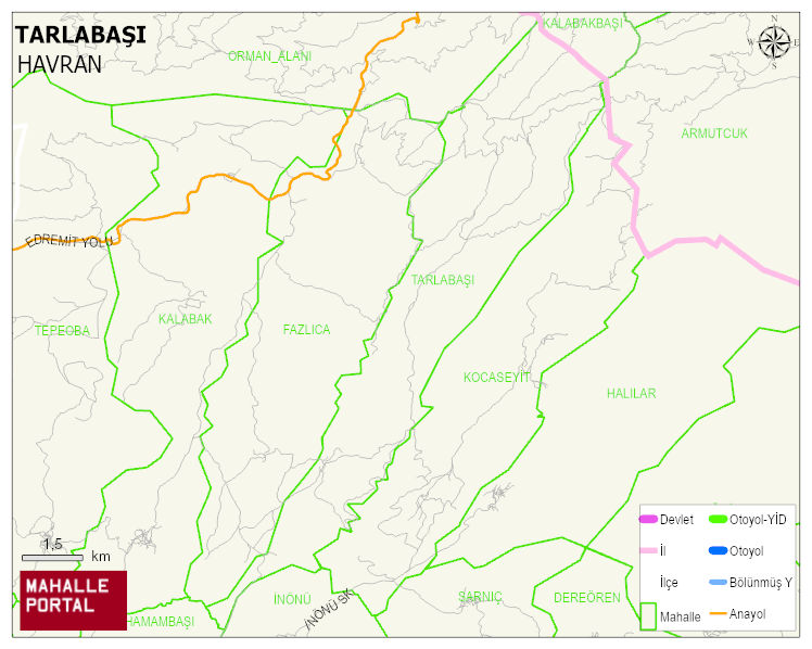 TARLABAŞI Mahallesi Haritası | İnteraktif Köy ve Mahalle Sınırları