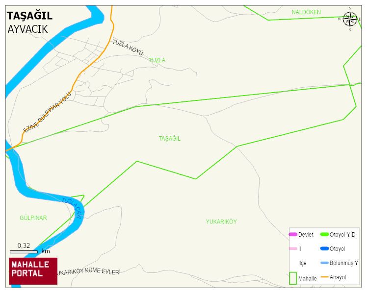 TAŞAĞIL Köyü Haritası | Mahalle ve Köy Sınırı