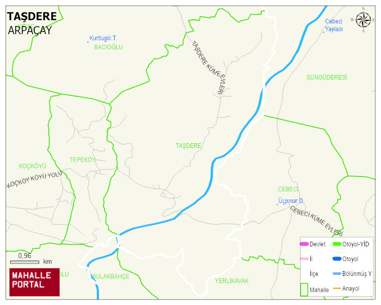 TAŞDERE Köyü Haritası | Mahalle Sokak Haritası
