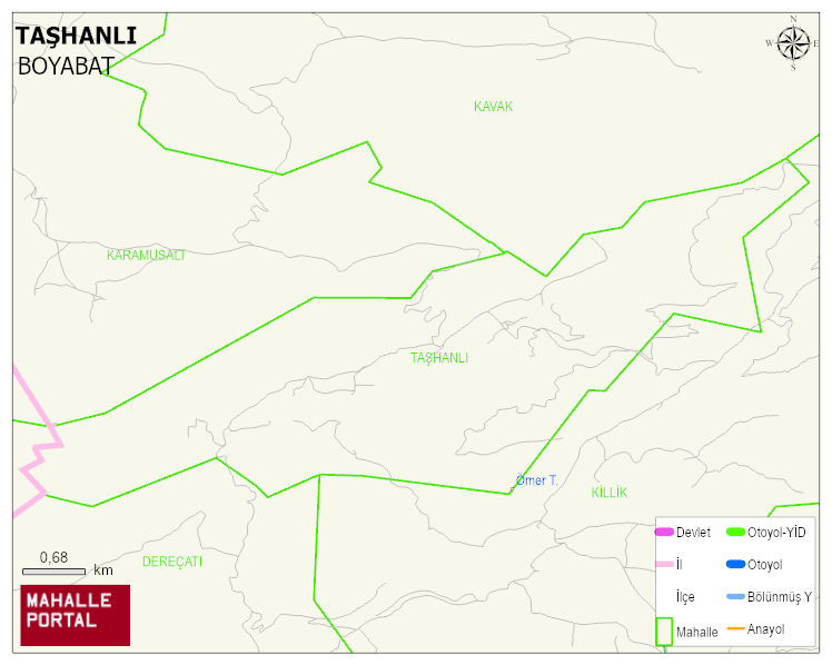 TAŞHANLI Köyü Haritası | Güncel Mahalle ve Köy Haritası