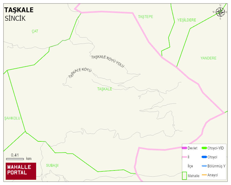 TAŞKALE Köyü Haritası | İnteraktif Köy ve Mahalle Sınırları