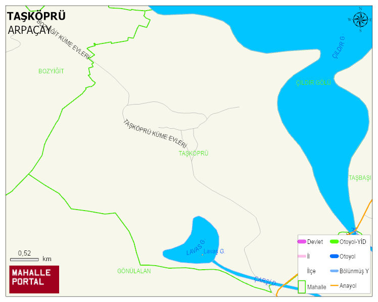 TAŞKÖPRÜ Köyü Haritası | İnteraktif Köy ve Mahalle Sınırları