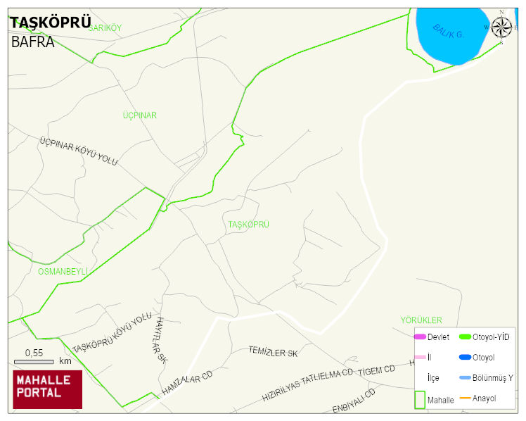 TAŞKÖPRÜ Mahallesi Haritası | Mahalle Sokak Haritası