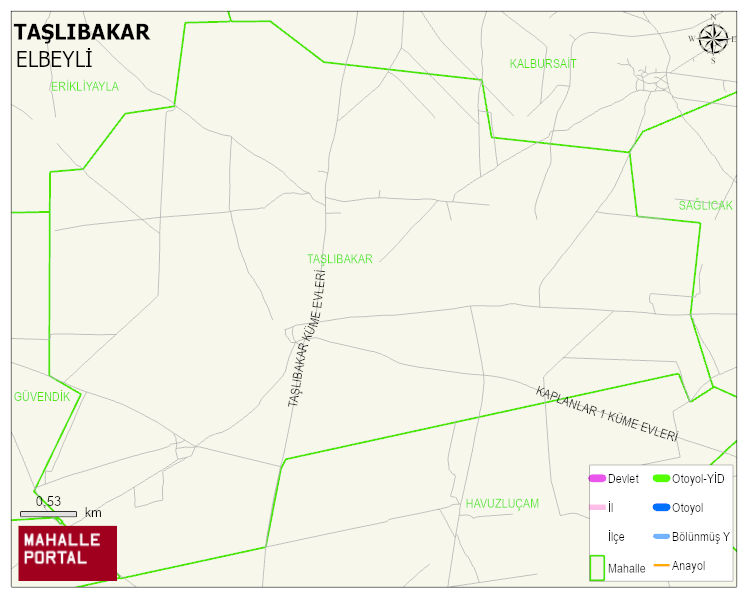 TAŞLIBAKAR Köyü Haritası | Güncel Mahalle ve Köy Haritası