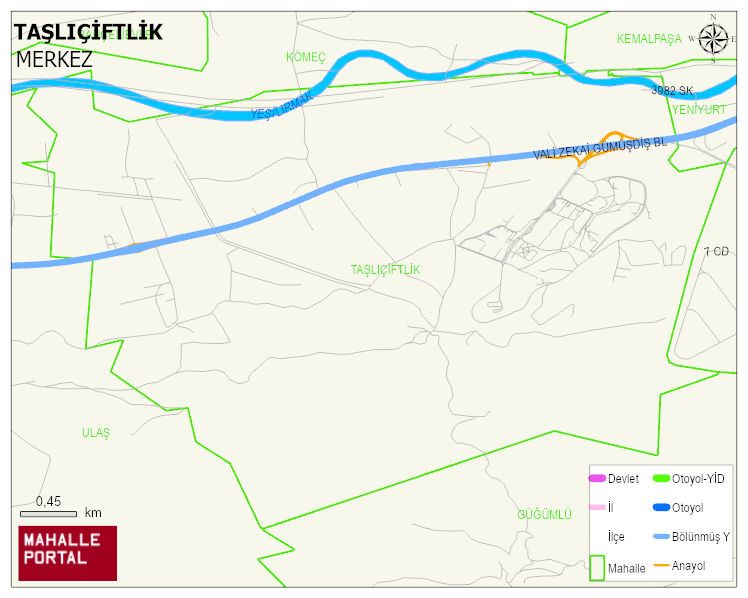 TAŞLIÇİFTLİK Köyü Haritası | Güncel Mahalle ve Köy Haritası